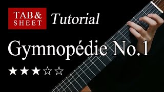 Gymnopedie No1  Guitar Lesson  TAB [upl. by Niriam]