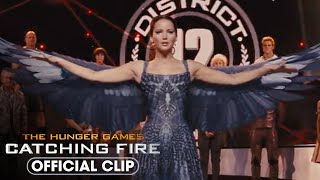 Katniss Reveals Cinnas Dress  The Hunger Games Catching Fire [upl. by Skricki]