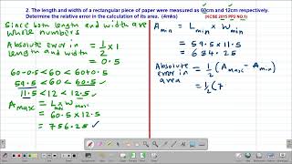 MATH FORM3 APPROXIMATIONS AND ERRORS LESSON 2 [upl. by Icken]