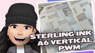 Sterling Ink  a6 Vertical  Plan With Me [upl. by Rolanda]