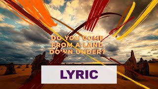 Luude feat Colin Hay  Down Under Official Lyric Video HD [upl. by Lotsyrc732]