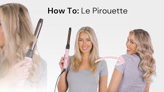 How To Use Le Pirouette Titanium Rotating Curling Iron from Lange [upl. by Eustazio]