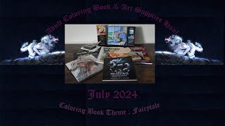 Adult Coloring Books amp Art Supplies Haul  July 2024 [upl. by Dorthy867]