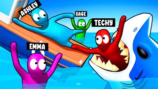 5 CRAZY FAN GIRLS vs Techy Gang Beasts [upl. by Birkett418]