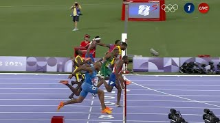 Noah Lyles Wins 100m Mens Final and its Gold for USA in Paris Olympic Games 2024 [upl. by Englis]