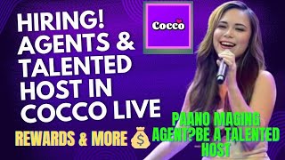 PAANO MAGING AGENT SA COCCO LIVE BE A TALENTED HOSTEARN WEEKLY ONLY IN COCCO LIVE [upl. by Bashemath]