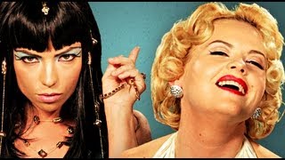 Cleopatra vs Marilyn Monroe Epic Rap Battles of History [upl. by Acnalb]