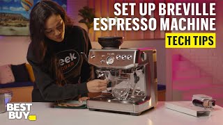 Setting Up the Breville Barista Express Impress – Tech Tips from Best Buy [upl. by Agueda]