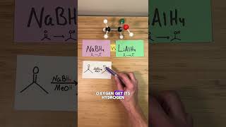 NaBH4 vs LiAlH4 chemistry organicchemistry [upl. by Cote]