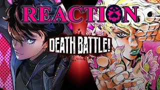 Yves  Jem React to Joker VS Giorno Persona VS JoJos Bizarre Adventure  DEATH BATTLE [upl. by Jeni544]