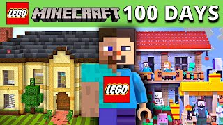 I spent 100 Days Building LEGO Minecraft… [upl. by Dub]