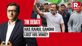 Arnab On Rahul Gandhi Hes A Frustrated Entitled 55Year Old Brat  Nations Sharpest Opinion [upl. by Amer]