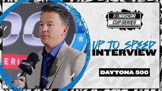 Daytona track president gives update after Great American Race pushed to Monday  NASCAR [upl. by Eserahs354]