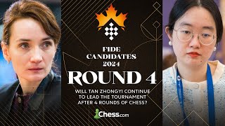 FIDE Womens Candidates 2024 Rd 4  Can Lagno Break Tan Zhongyi Dominance At Top Of The Table [upl. by Yerg]