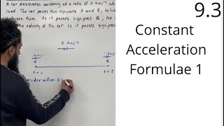 Edexcel AS Level Maths 93 Constant Acceleration Formulae 1 [upl. by Littlejohn]