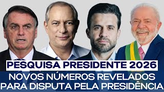 PESQUISA PRESIDENTE NOVOS NÚMEROS PARA ELEIÇÕES EM 2026 [upl. by Haissi567]