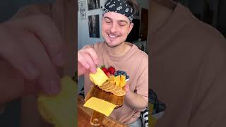 How to eat CRACKERS amp CHEESE properly 🧀🍥🍓😎🤌  CHEFKOUDY [upl. by Odeen]