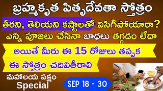 బ్రహ్మకృత పితృదేవతా స్తోత్రం Brahmakruta Pitrudevata Stotram [upl. by Wernher]