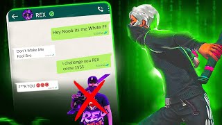 WHITE FF PRANK WITH REX  4FLAG GAMER  BIGGEST PRANK EVER‼️🤣 [upl. by Psyche]