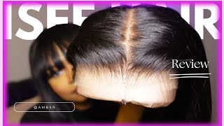 NEW 100 GLUELESS “WEAR amp GO” Wig For Beginners  PrePlucked  Bleached Knots Under 200  ISEE Hair [upl. by Renruojos197]