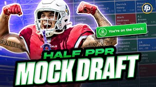 Its Here The FantasyPros HALFPPR MOCK DRAFT 2024 Fantasy Football [upl. by Vladi]