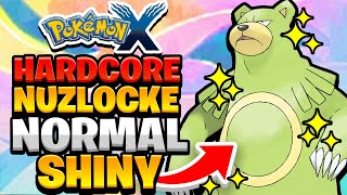 Pokemon X Hardcore Nuzlocke  NORMAL TYPE SHINY ONLY No Overleveling No Items [upl. by Alyad]