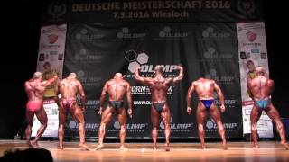 Finale Bodybuilding 90kg  Deutsche Meisterschaft 2016 [upl. by Emoraj]