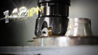 Using Ceramic to Cut Inconel 24X FASTER Than Carbide Insert Shell Mill  Kennametal KCRA Shell Mill [upl. by Luy425]