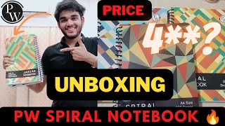 Unboxing Physics Wallah Spiral Notebooks 📚Honest review Worth it or Not [upl. by Ahsoyek]