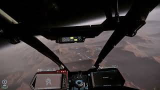 Warm up run 8 11 2954  Star Citizen decoupled unlim low fly  2K Tobii5 [upl. by Aubert506]