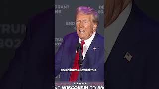 Trump savages Kamala Harris in fiery Wisconsin speech shorts [upl. by Ayanad]