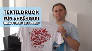 TShirts bedrucken  Textildruck für Anfänger [upl. by Cressida]