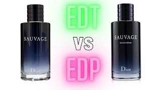 DIOR SAUVAGE EDT vs DIOR SAUVAGE EDP czy warto Is it worth it [upl. by Pinette]