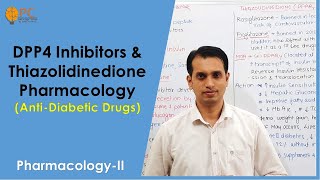 Oral Antidiabetic Drugs Part 3 DPP4 Inhibitors amp Thiazolidinedione PPARy Agonist Pharmacology [upl. by Salvay]