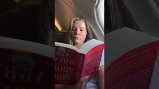 How many pages can you read on an airplane booktok booktuber booktube books reading bookish [upl. by Eibor156]