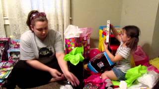 Abbeygail Sizemore  Gifts 6th Birthday Party [upl. by Nerua]