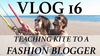 VLOG 16  TEACHING KITE TO A FASHION BLOGGER  Antoine Auriol  4K [upl. by Orlina]