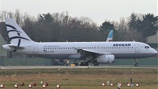 Aegean Airlines Airbus A320232 SXDGN Takeoff at Berlin Tegel Airport [upl. by Elvis]