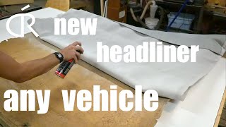 How to replace a headliner in any car Easy  Ford F150 [upl. by Rola]