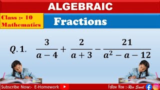 Class10 Simplify  How To Solve Simplify  Simplify Kasari Solve Garne  Algebraic Fraction [upl. by Fromma]