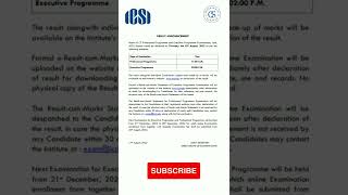 CS Result Date June 2022 announced  ICSI  Secretarial Updates [upl. by Aidnic506]