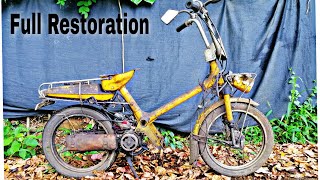 Restoration Abandoned Old Motorcycle Honda Express NC50  Two Stroke Engine 1982  Full Restoration [upl. by Suired410]