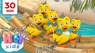 Cinco Patitos y Más  30 minutos  Canciones educativas para niños  HeyKids  Canciones infantiles [upl. by Franckot]