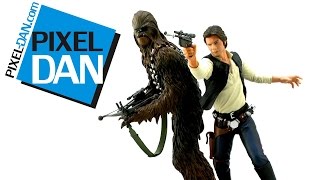 Kotobukiya Star Wars ArtFX Han Solo amp Chewbacca 110 Scale Statues Video Review [upl. by Lela]