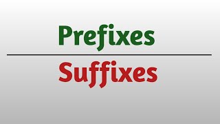 Prefixes and Suffixes in English English course [upl. by Netsirhc64]