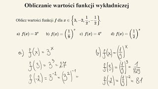 Funkcja wykładnicza  obliczanie wartości [upl. by Graff487]