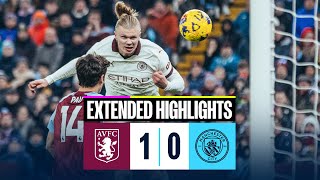 EXTENDED HIGHLIGHTS  Aston Villa 10 Man City  Defeat at Villa Park [upl. by Elin]