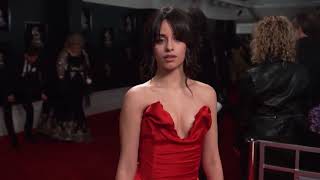 Camila Cabellos Red Carpet Glambot GRAMMYs [upl. by Airamalegna355]