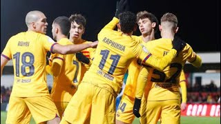 Barcelone vs Barbastro 32 HIGHLIGHT [upl. by Ansilma]