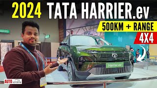 Finally Tata Harrier EV with AWD Is Here  500KM Range  Tatas First Harrier Electric 4X4 SUV [upl. by Delwyn]